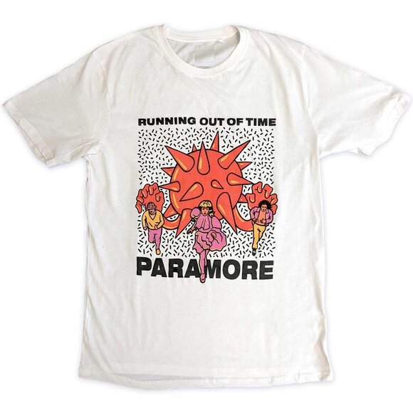 Paramore Running Out Of Time Vintage Rock Band Tour T Shirt 93 - Picture 1 of 5